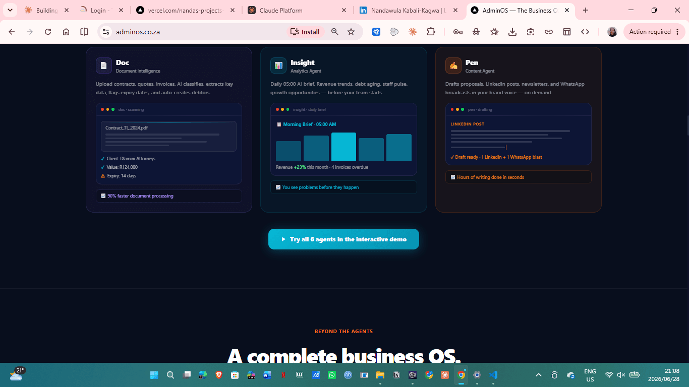 AI agents: Doc, Insight and Pen
