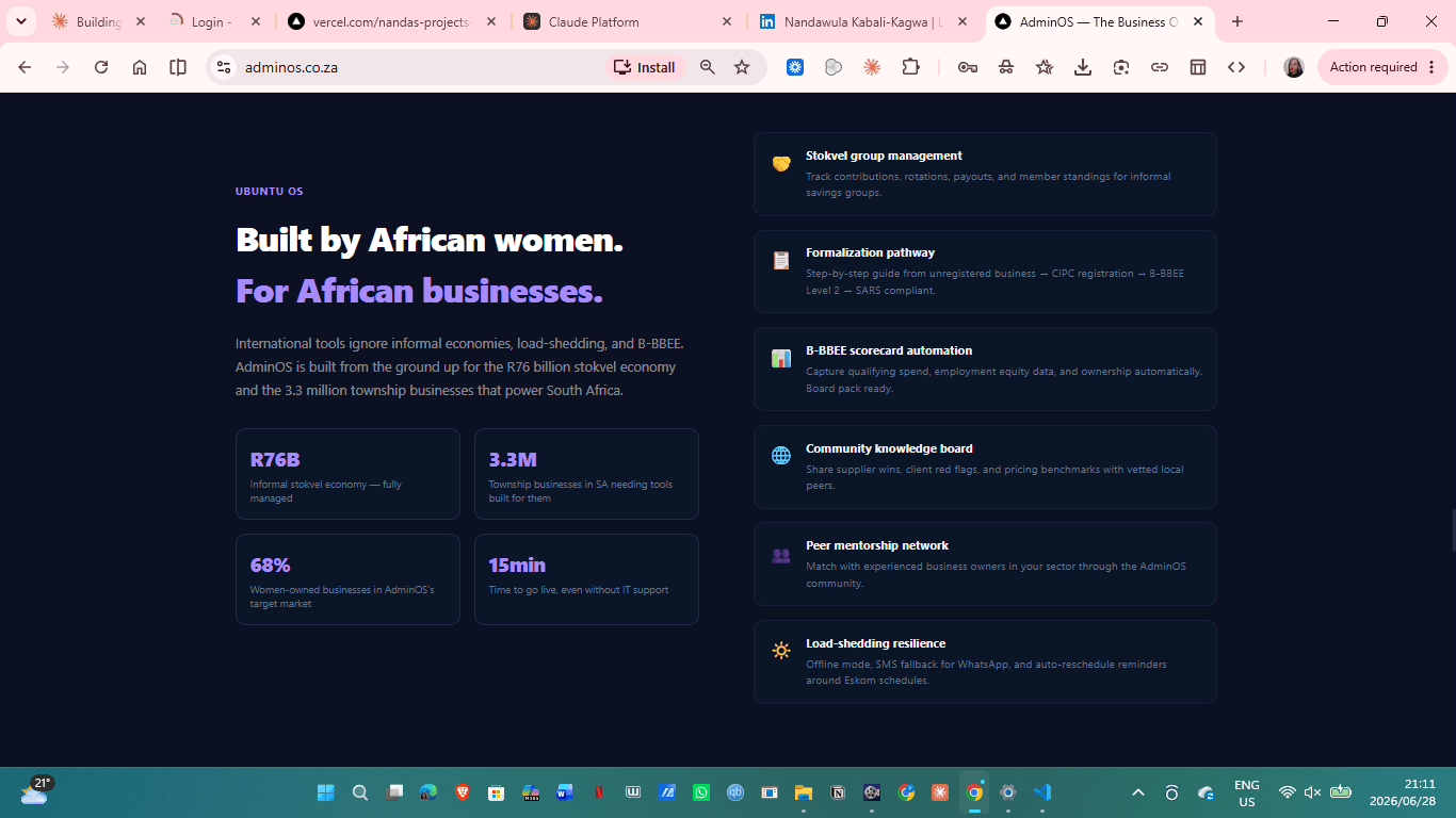 Built by African women, for African business
