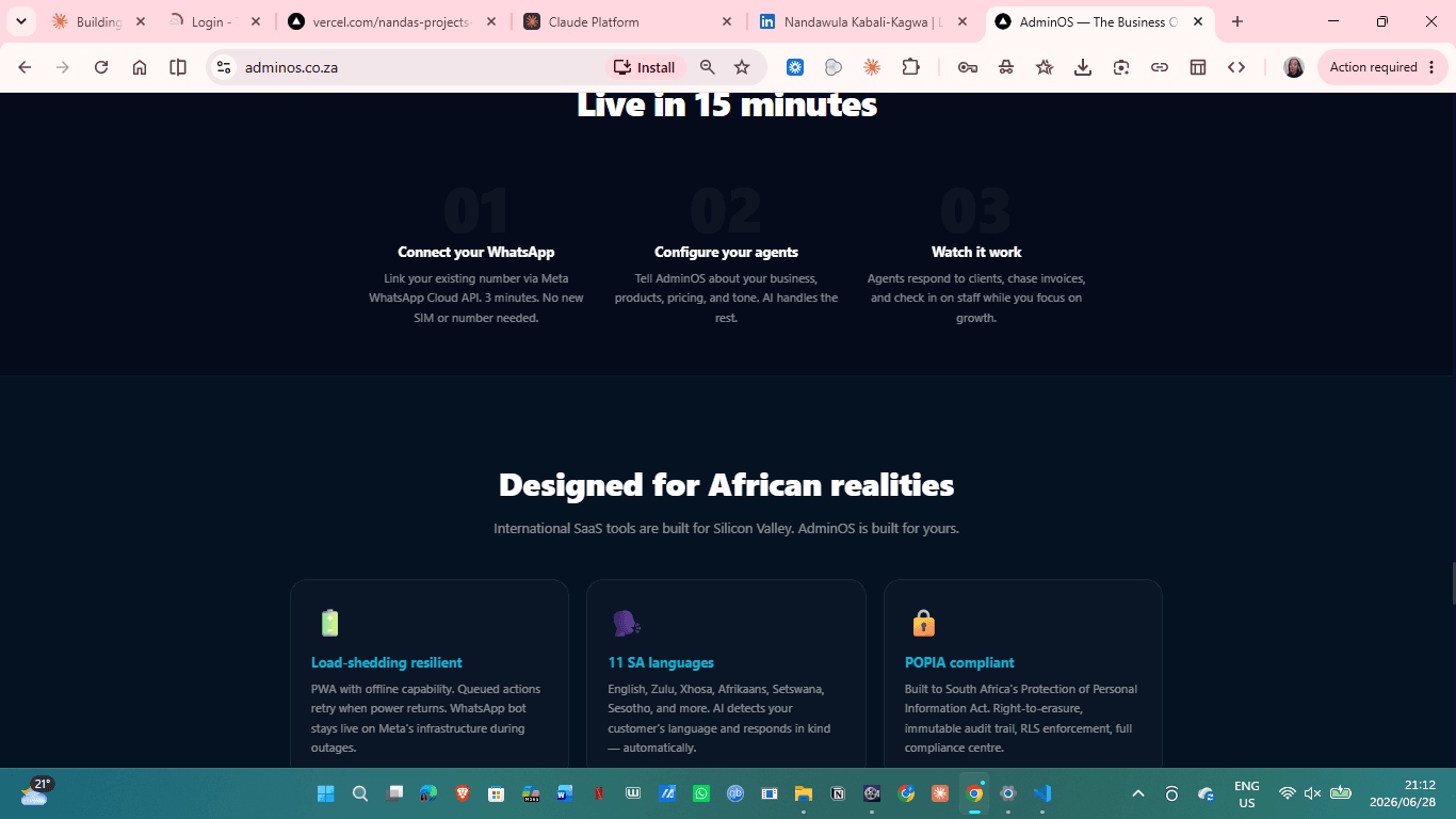 Onboarding shaped around African realities