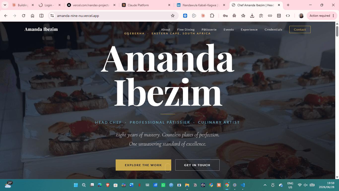 Chef Amanda Ibezim — screen 1