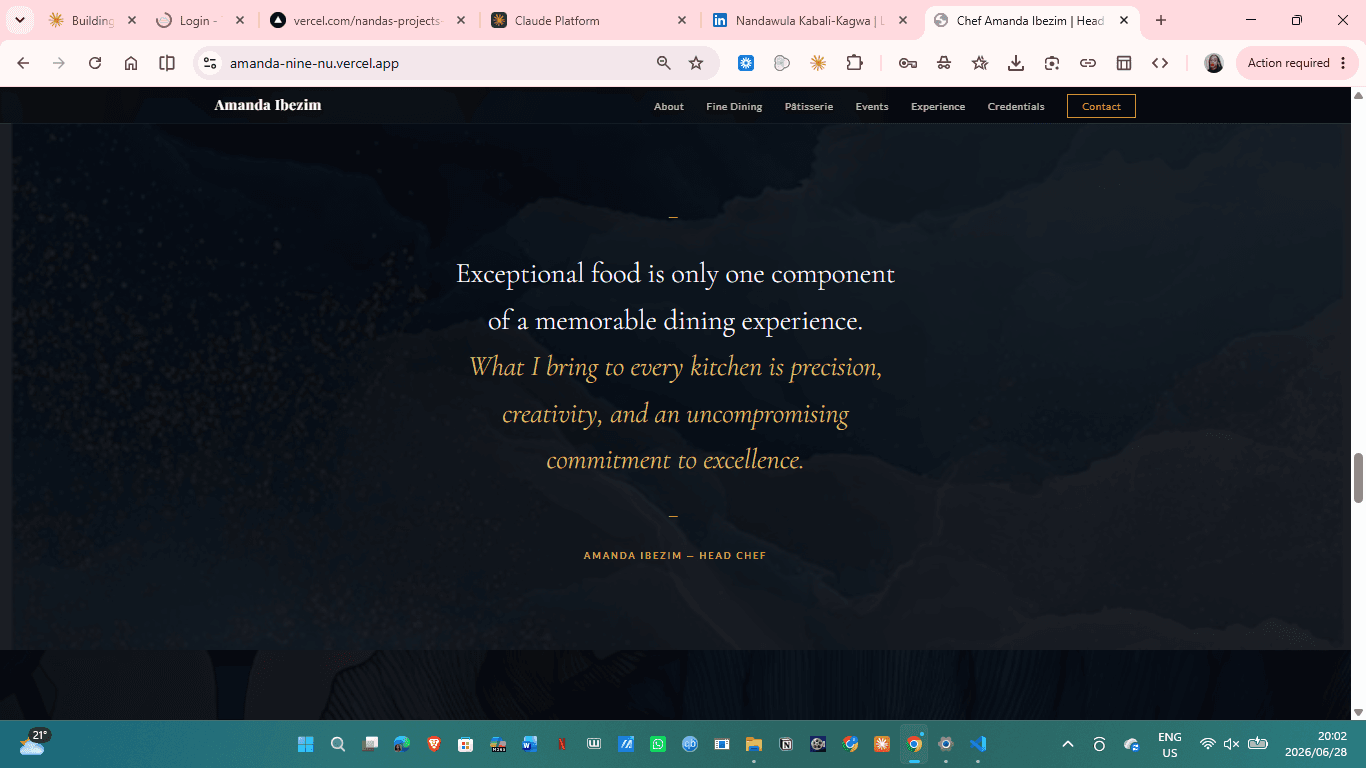 Chef Amanda Ibezim — screen 6