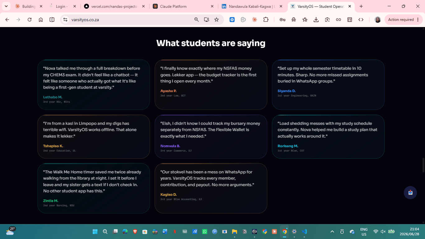 Students, by name and university